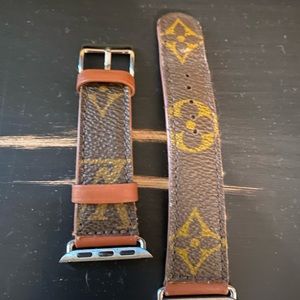 Upcycled lv Apple watch band
